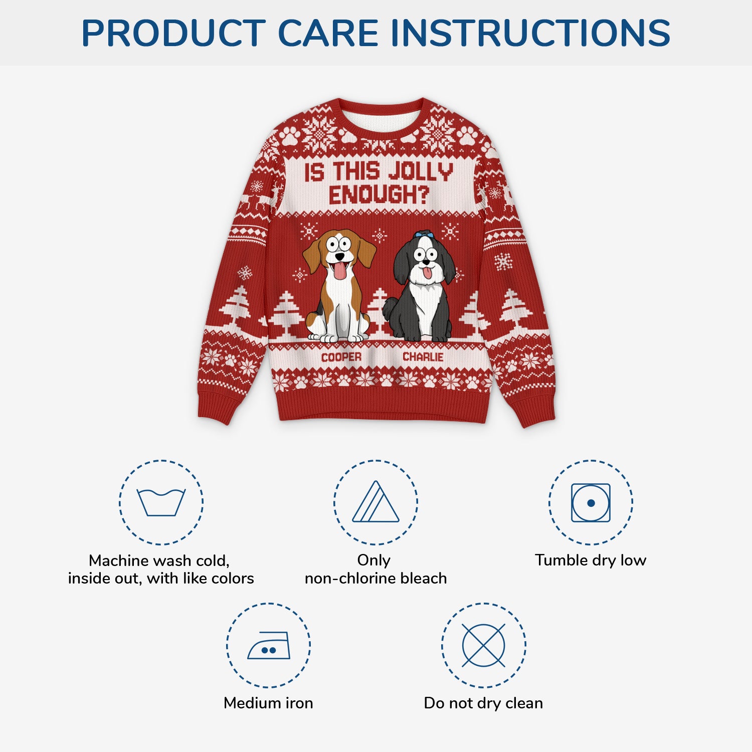 5634WUK4 personalized dog ugly christmas sweater is this jolly enough 5634W8YZC_676012f0 2512 469e bbb9 cada9ee70bc0