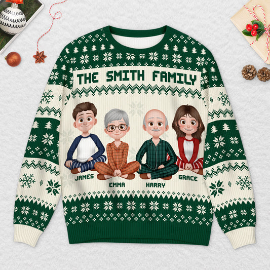 5645WUS2 personalized ugly christmas sweater family christmas gifts 5645W3TTI