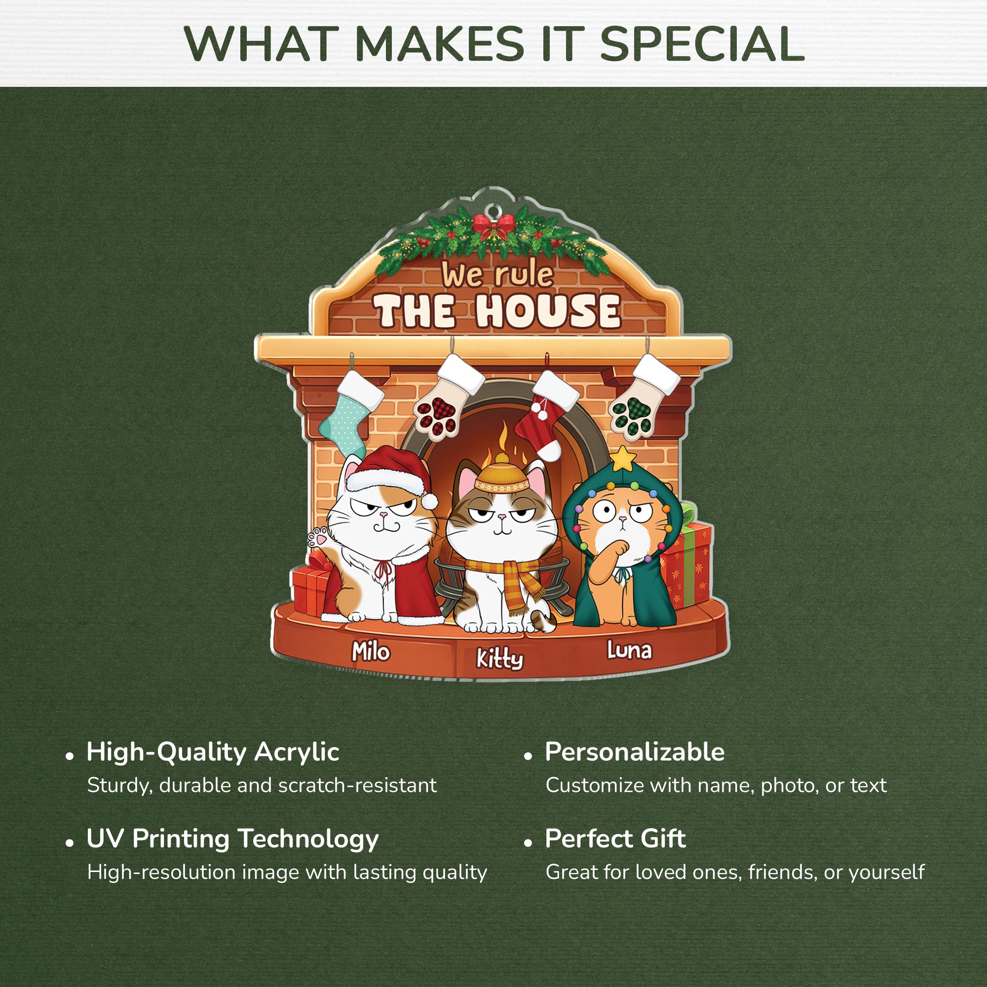 5653OUK4 personalized gifts for cat owners acrylic christmas ornaments 5653O3YND