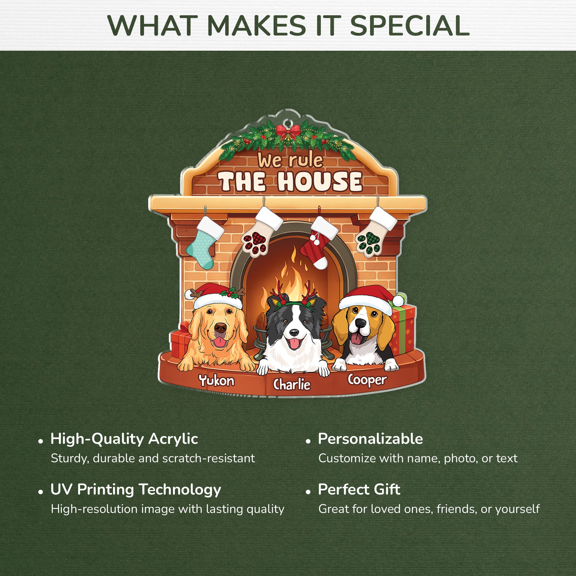 5653OUK4 personalized gifts for dog owners acrylic christmas ornaments 5653O3YNC