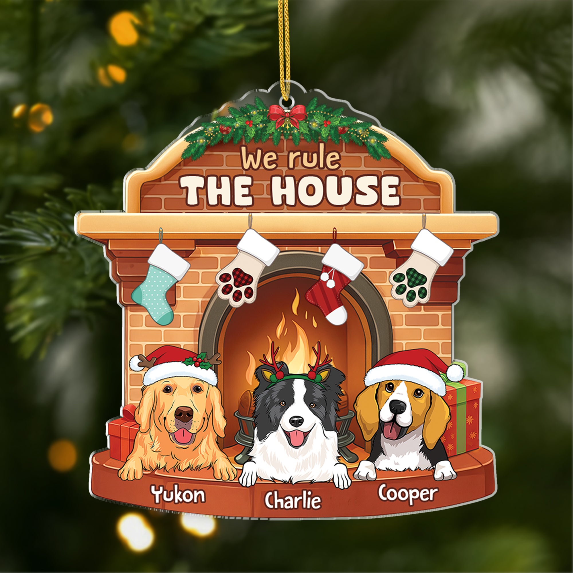 5653OUSK1 personalized gifts for dog owners acrylic christmas ornaments 5653O3YNC