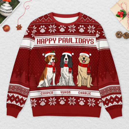 5666WUS2 custom gifts for dog lovers dog ugly christmas sweater 5666W6TMC