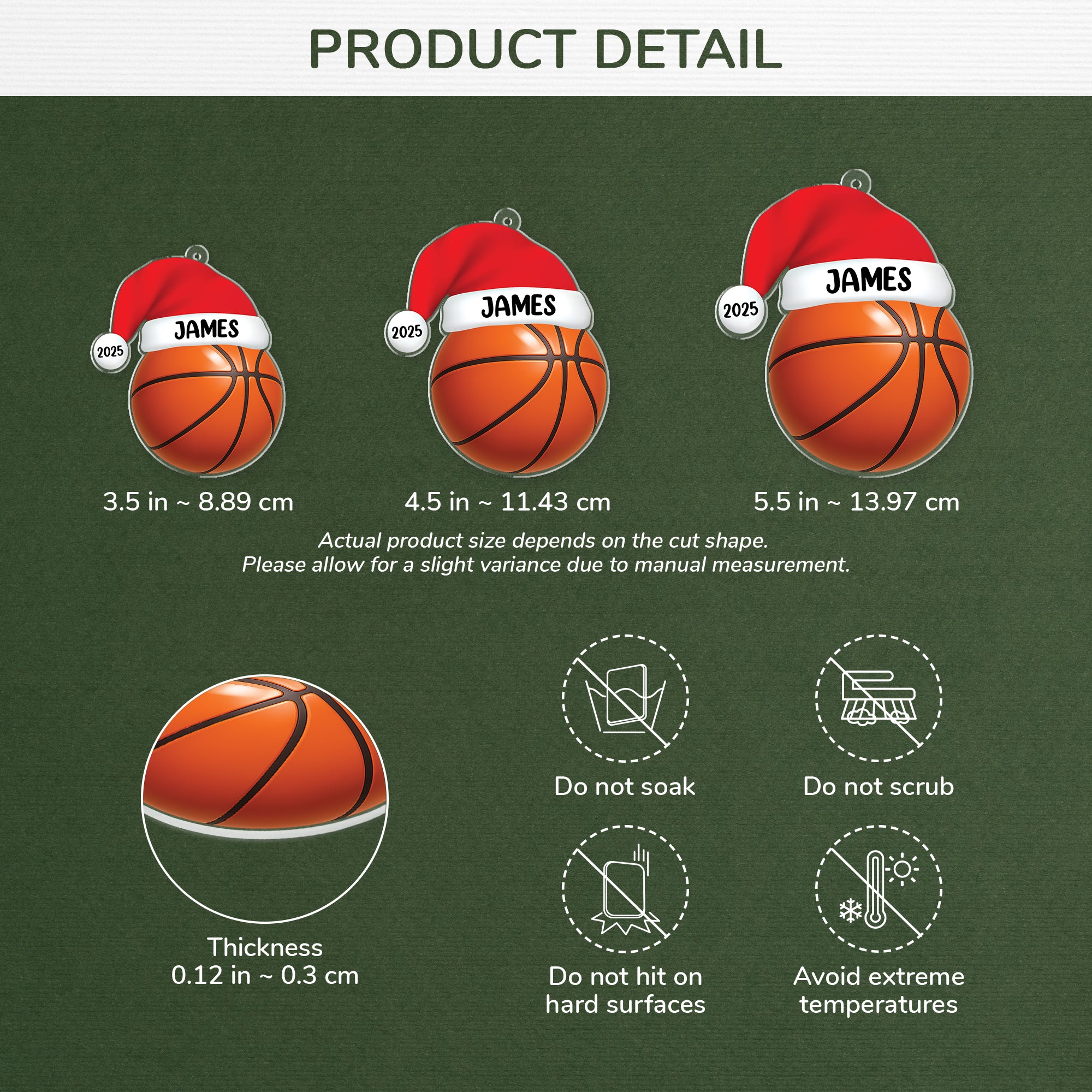 5691OUS3 3d printing effect personalized acrylic sports christmas ornament_s 5691OKMCB