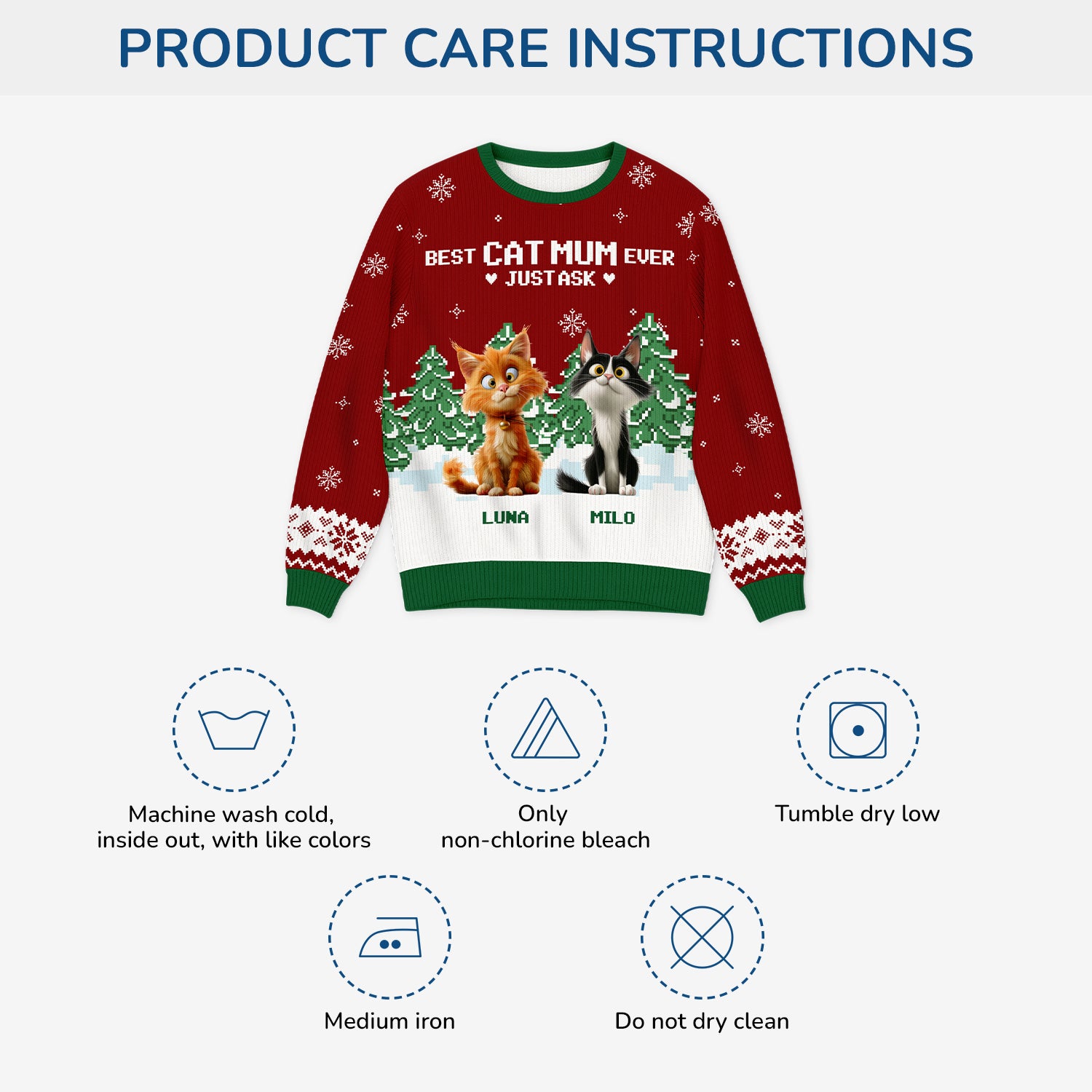 5693WUK4 personalized ugly christmas sweater cat best cat dad ever gifts 5693W8LND