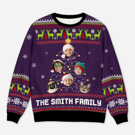 5708WUS1 personalized family gifts ugly christmas sweater with faces 5708W3TMI