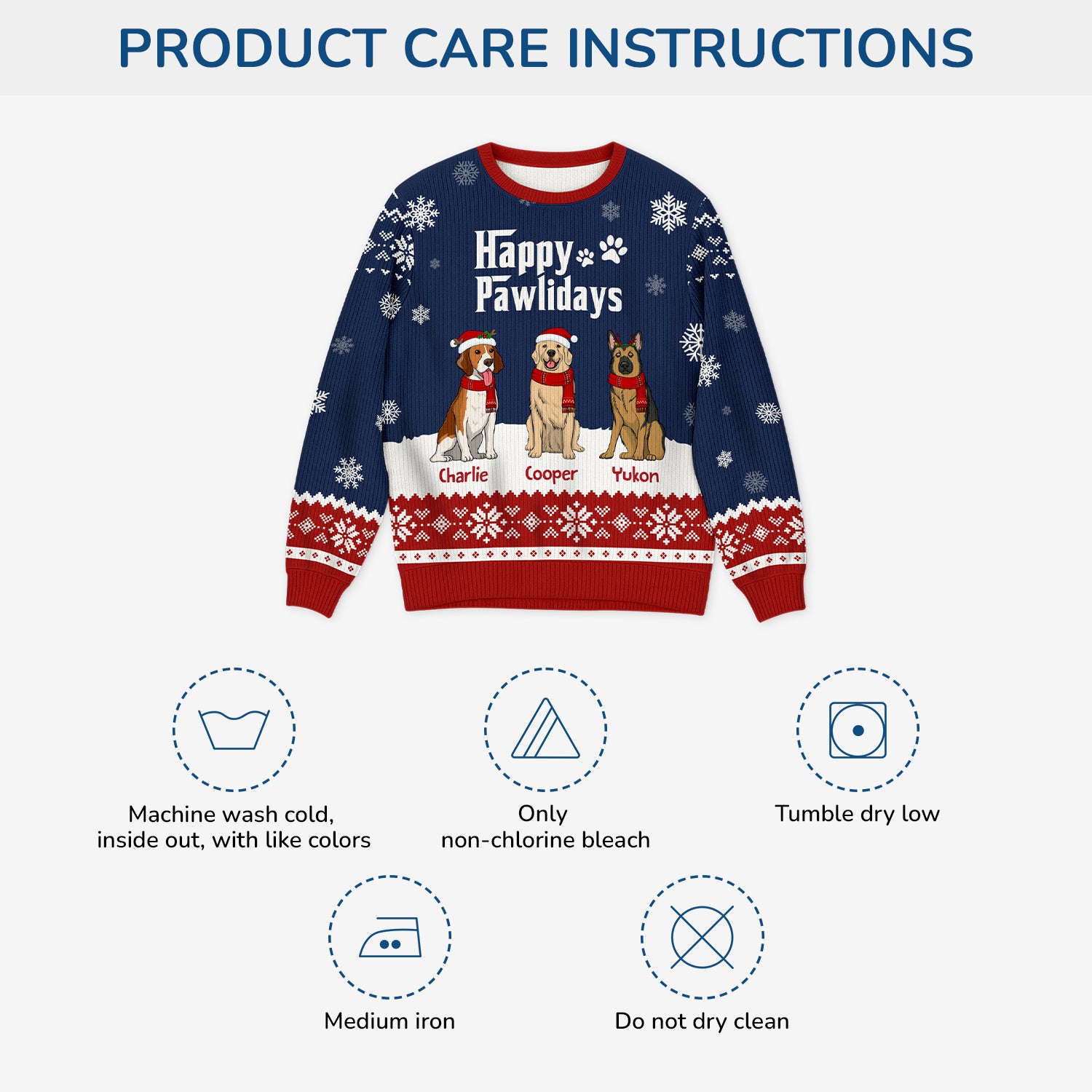 5719WUS4 custom gifts for dog lovers the dogfather ugly christmas sweater 5719W6TNC_cfa3e128 24d3 4279 88a8 1a787e108e8d