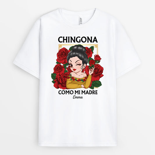 5725AUK1 personalized gifts for her chingona como mi madre t shirt 5725A8ZAA