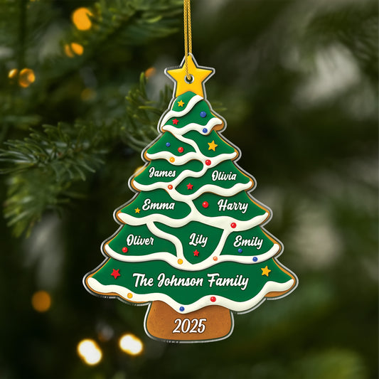 5741OUS1 personalized family gifts acrylic christmas tree ornaments 5741OTTMI