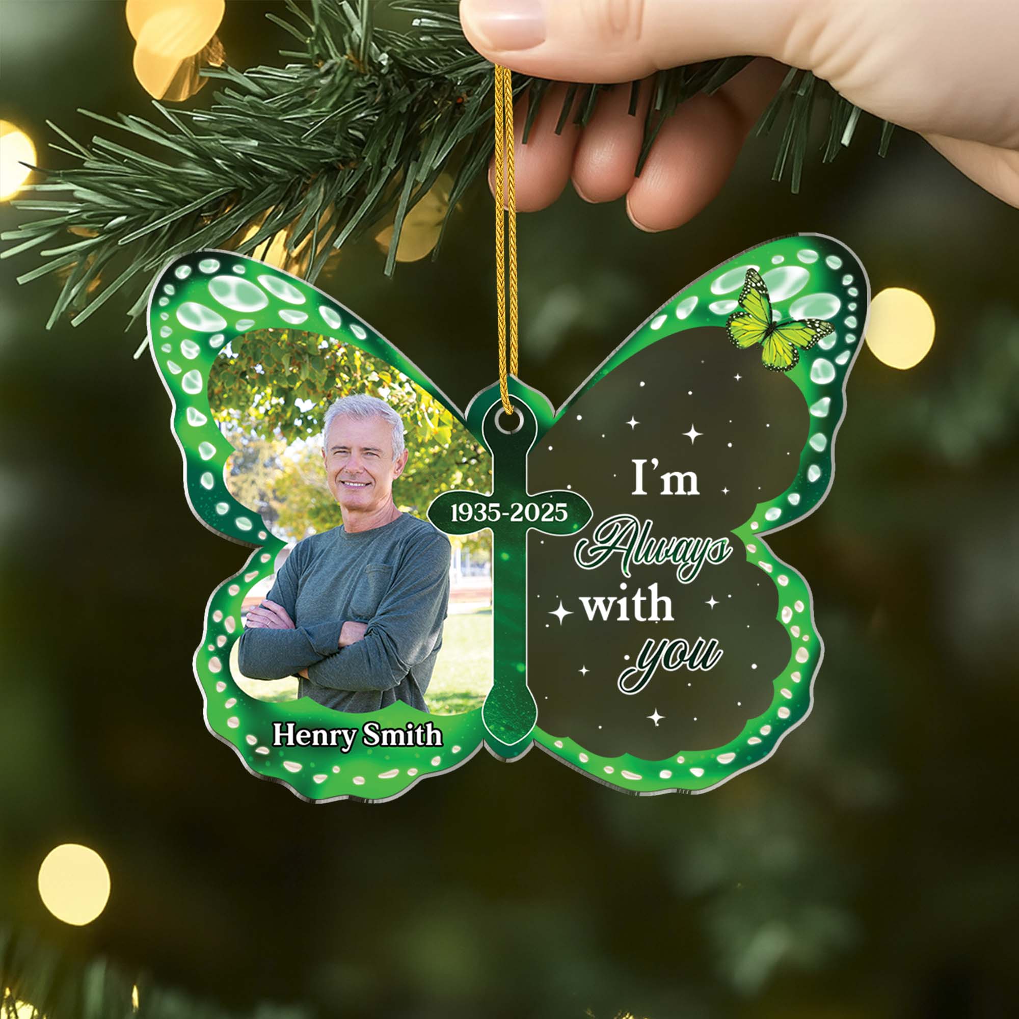 5760OUS2 personalized memorial photo gifts acrylic christmas ornaments 5760O3LTA