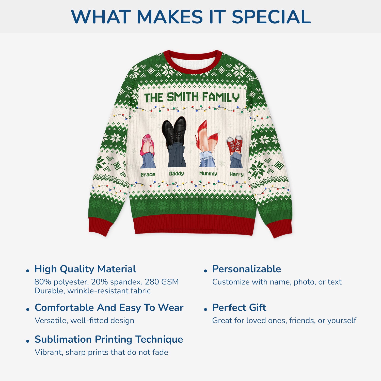 5761WUK5 personalized gifts for family family name ugly christmas sweater 5761W8ZNI