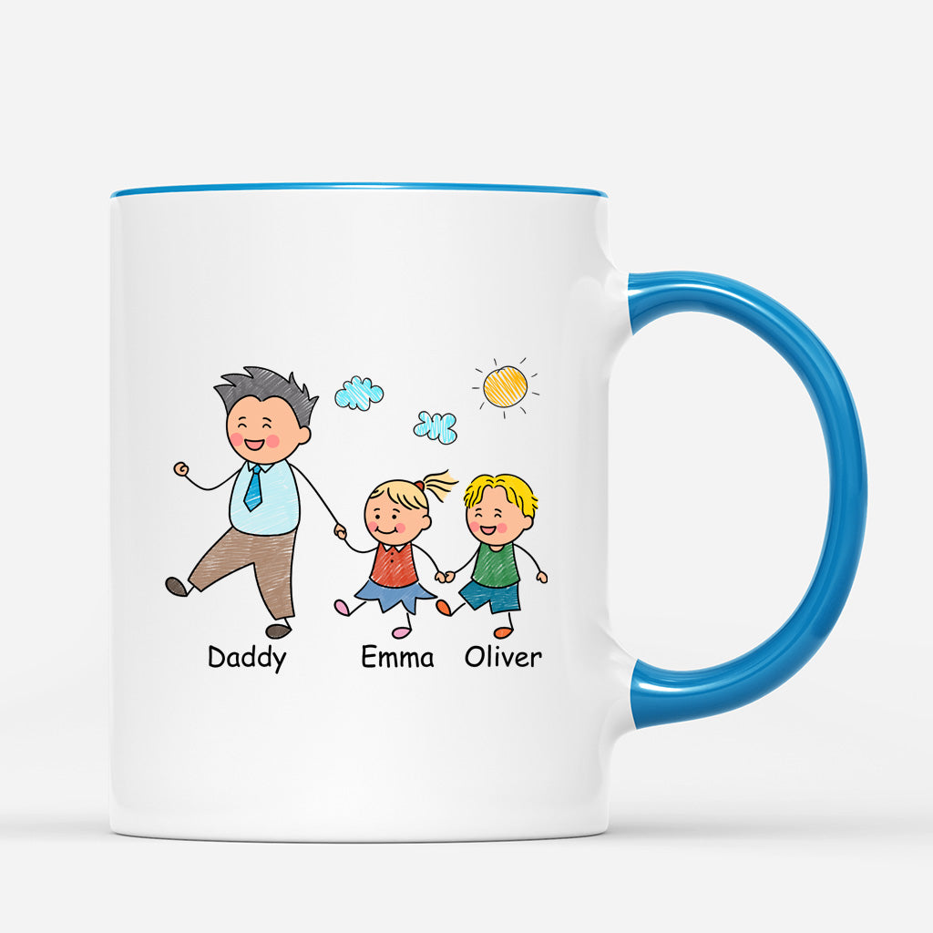 5768MUK3 personalized retirement gifts grandma mug with grandkids names 5768M8ZAB
