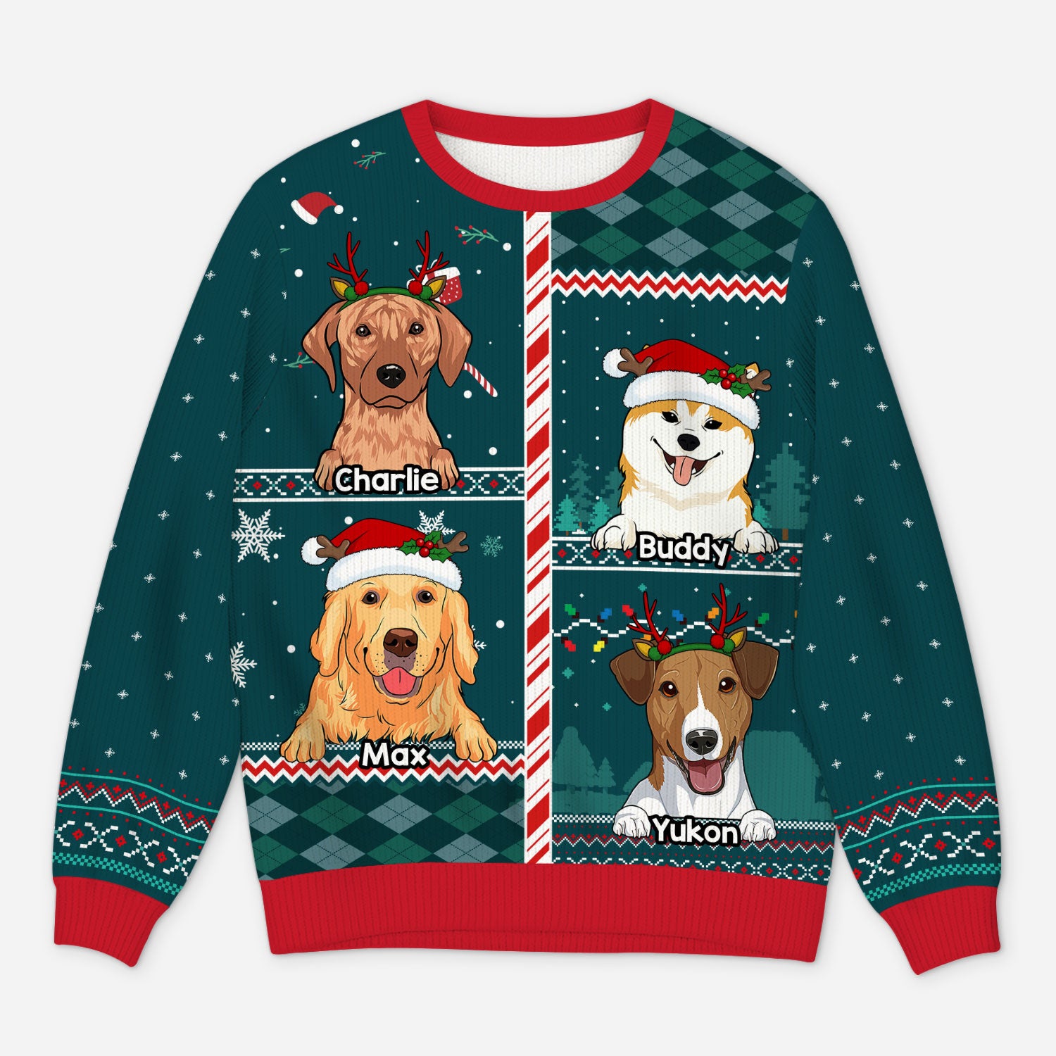 5772WUK1 customized gifts for cat lovers cat ugly christmas sweater 5772WKYAC