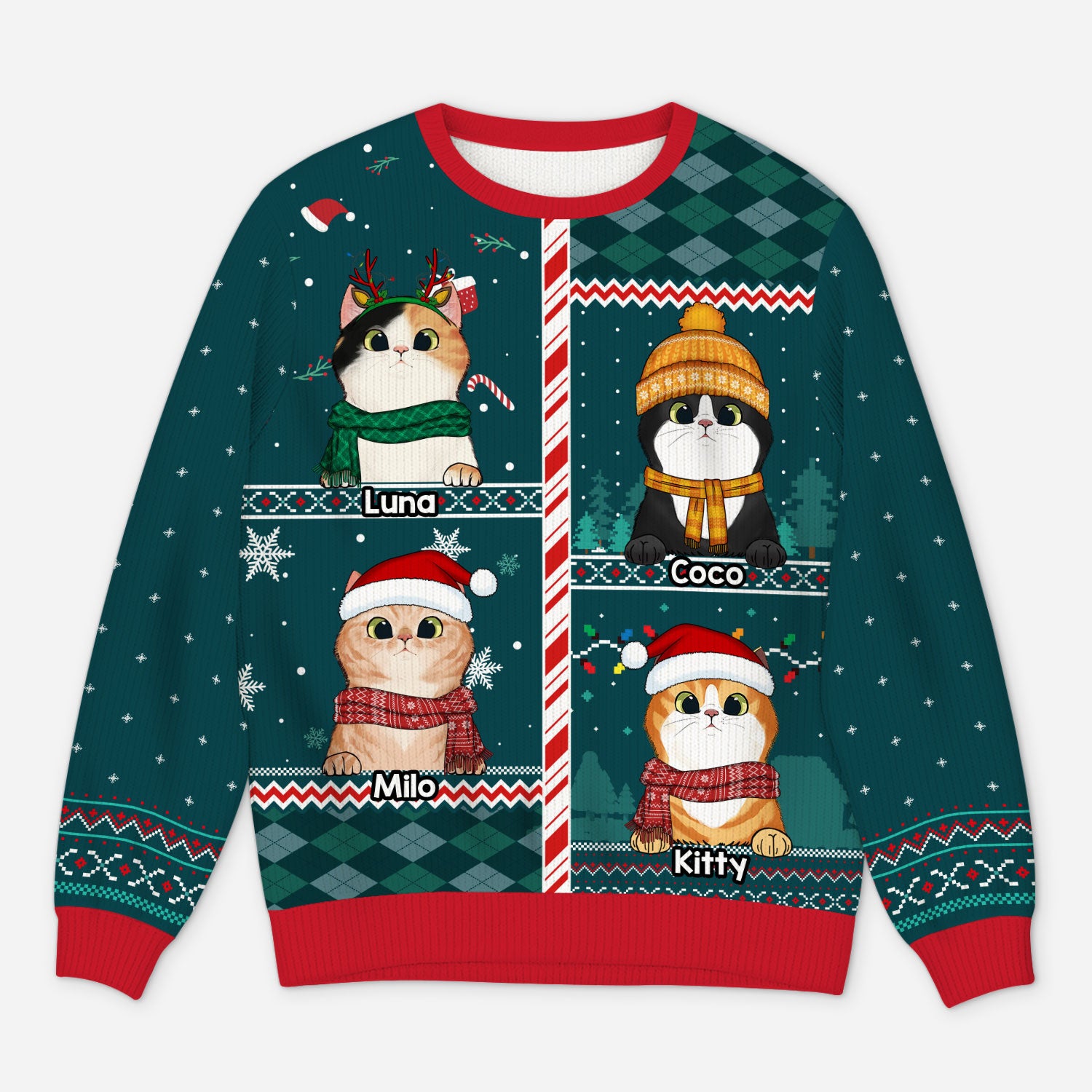 5772WUK1 customized gifts for dog lovers dog ugly christmas sweater 5772WKYAD