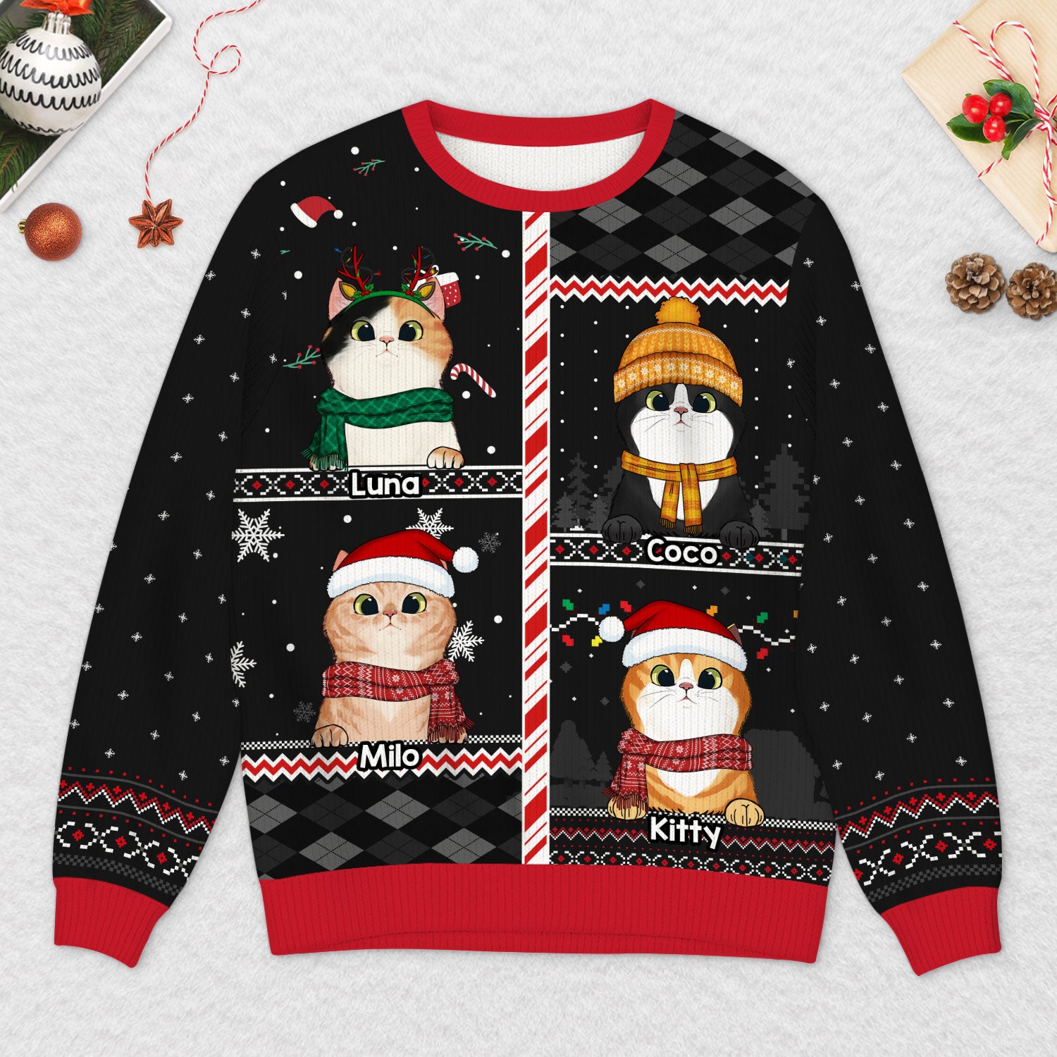5772WUK2 customized gifts for dog lovers dog ugly christmas sweater 5772WKYAD