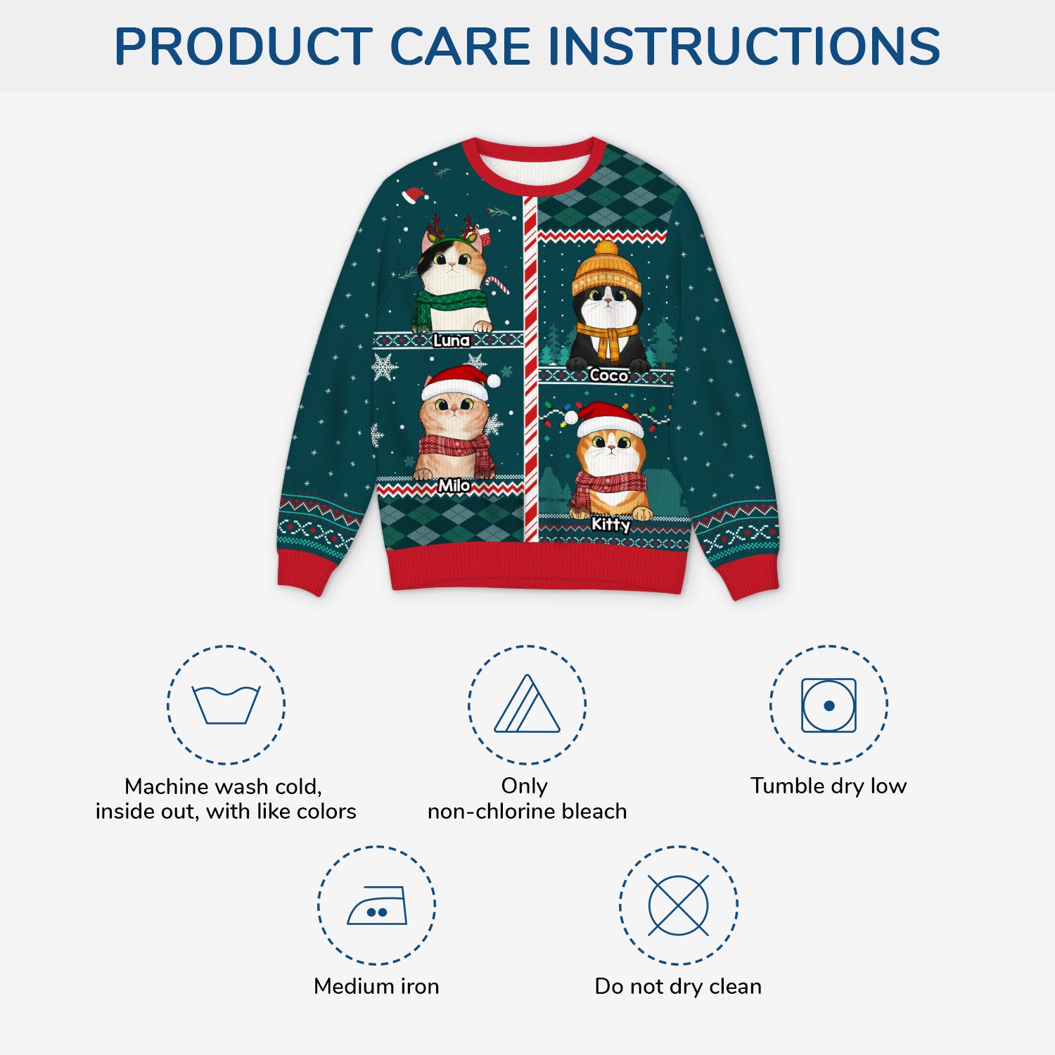 5772WUK4 customized gifts for dog lovers dog ugly christmas sweater 5772WKYAD