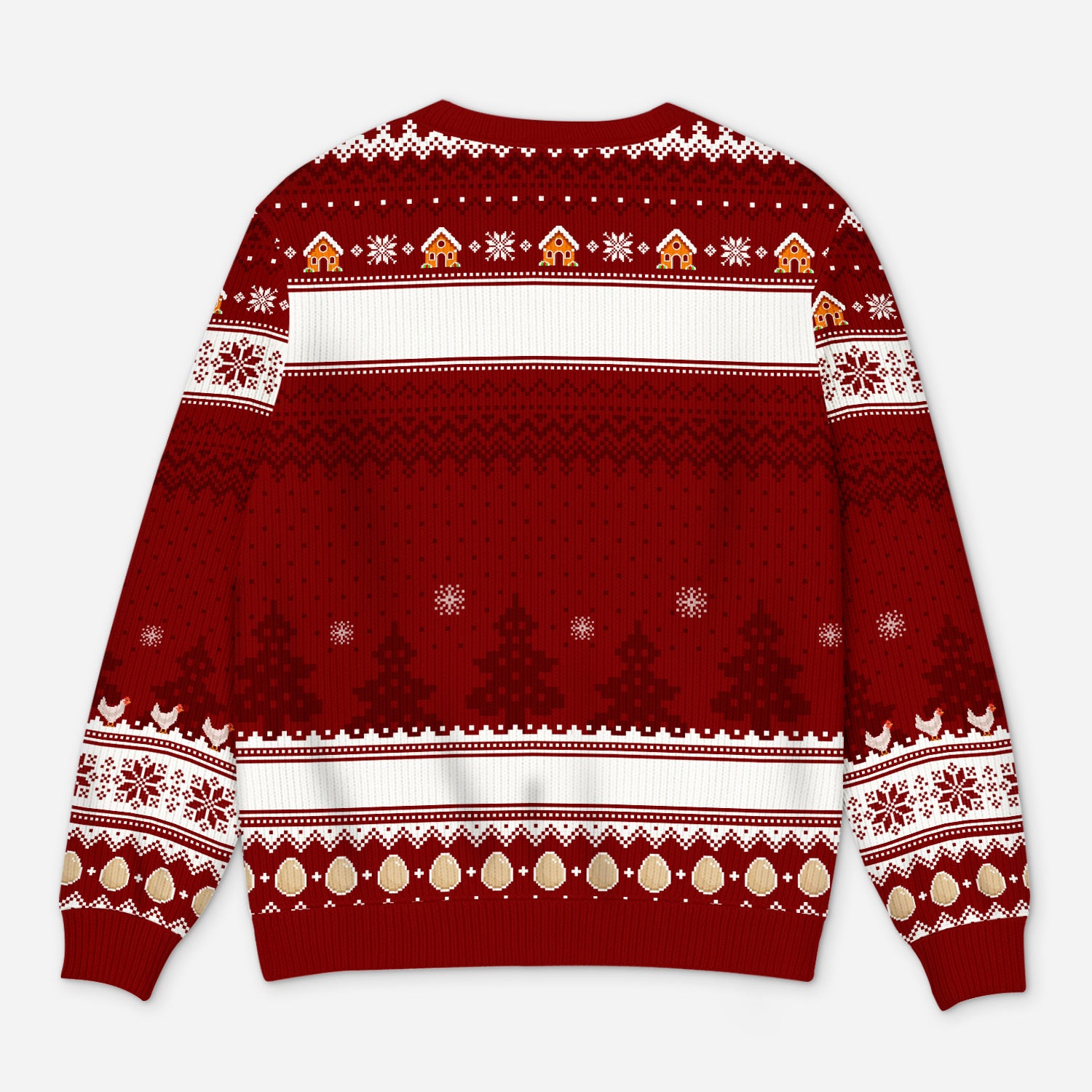 5777WUS3 custom gifts for her merry cluckmas chicken ugly christmas sweater 5777W3TMA