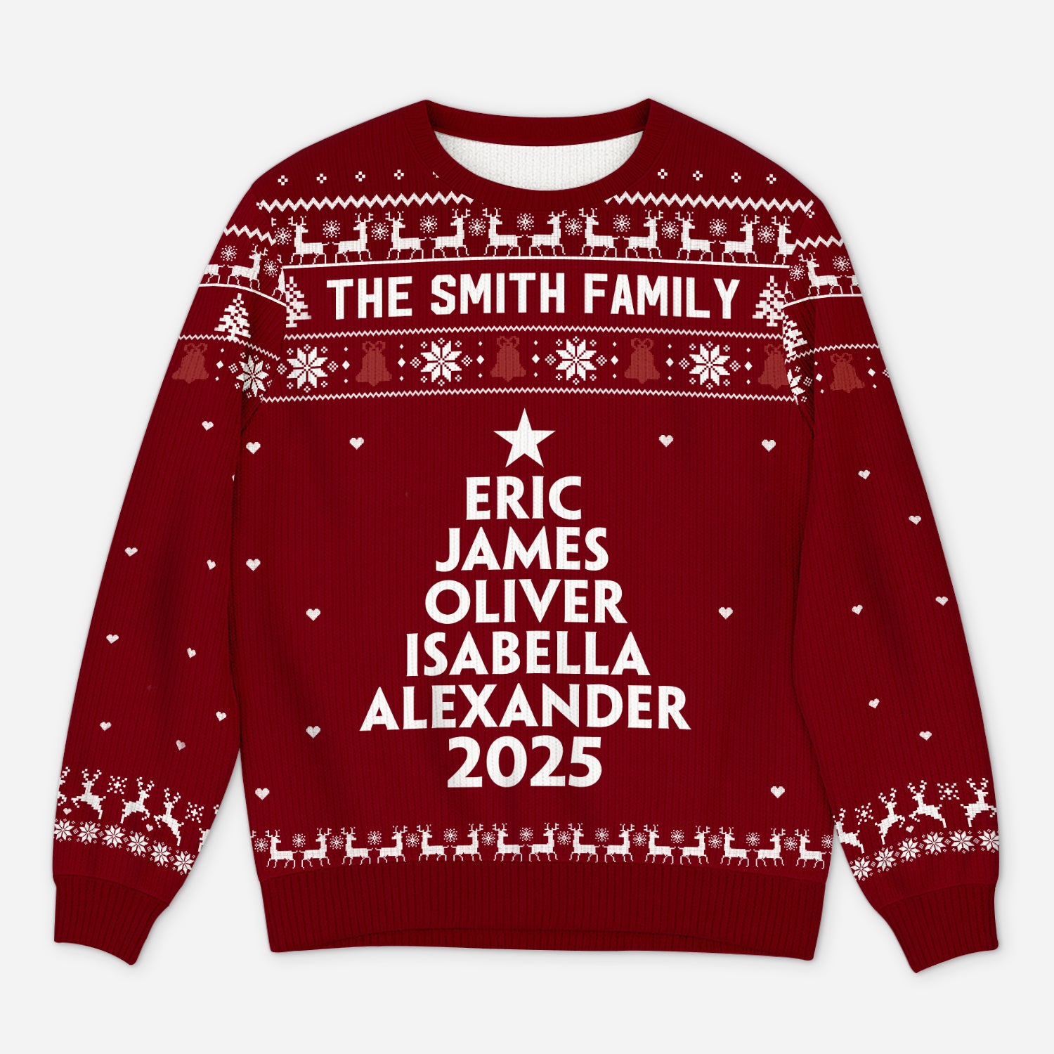 5780WUK1 personalized gifts for family matching ugly christmas sweaters 5780WTZCI