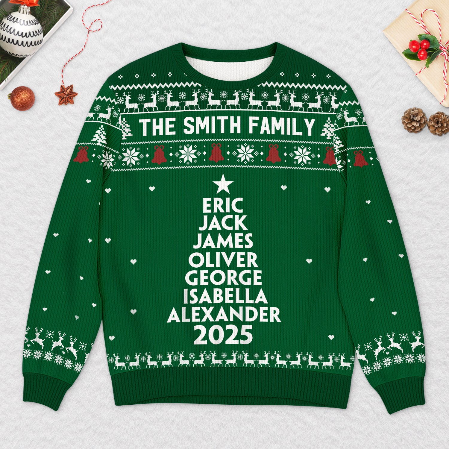 5780WUK2 personalized gifts for family matching ugly christmas sweaters 5780WTZCI