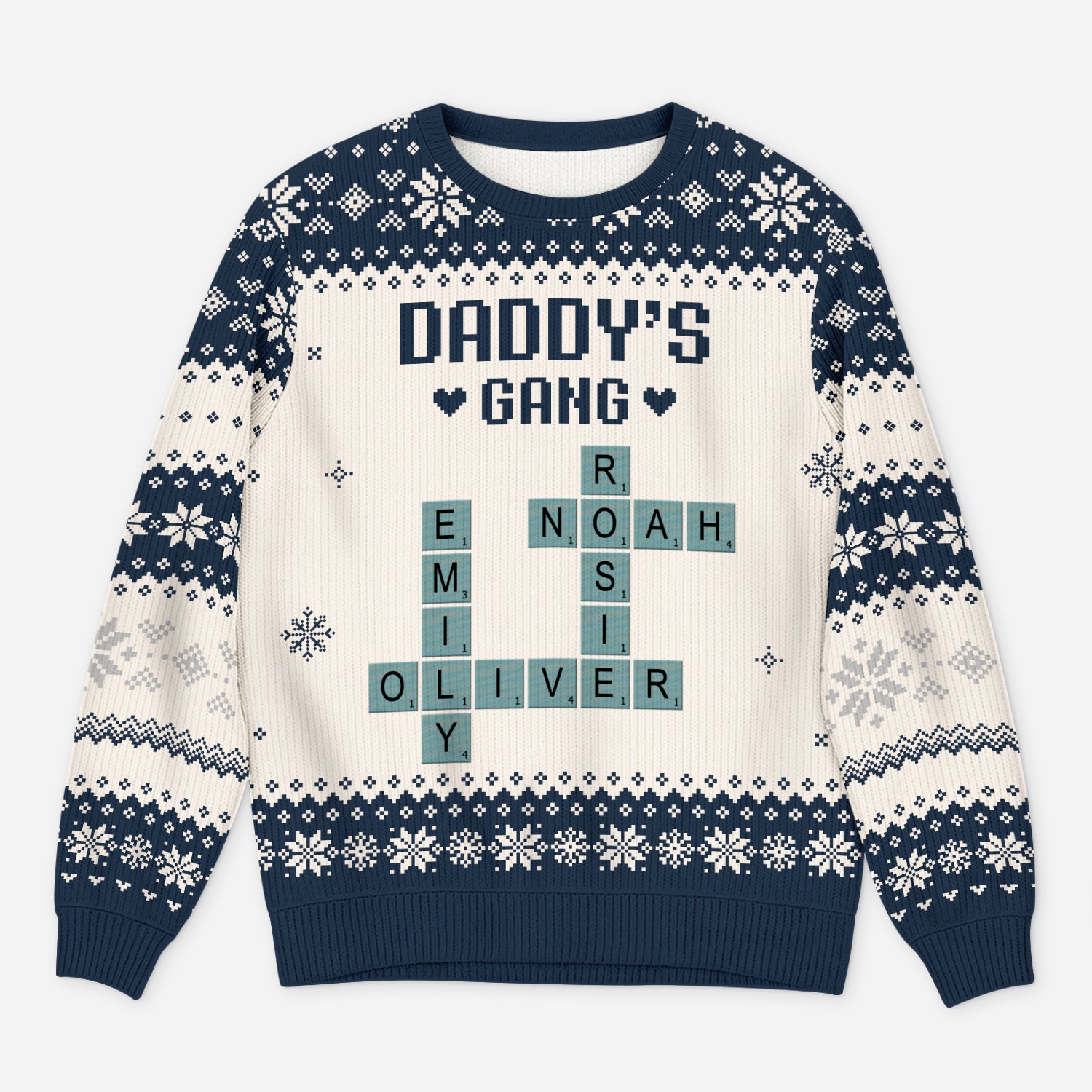 5794WUS1 personalized gifts for dad crossword ugly christmas sweater 5794W8TNB_37d02f28 a324 479d 8112 26335d598146