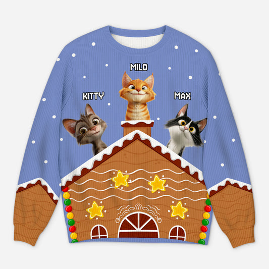 5796WUK1 personal gifts for cat lovers cat ugly christmas sweater 5796W