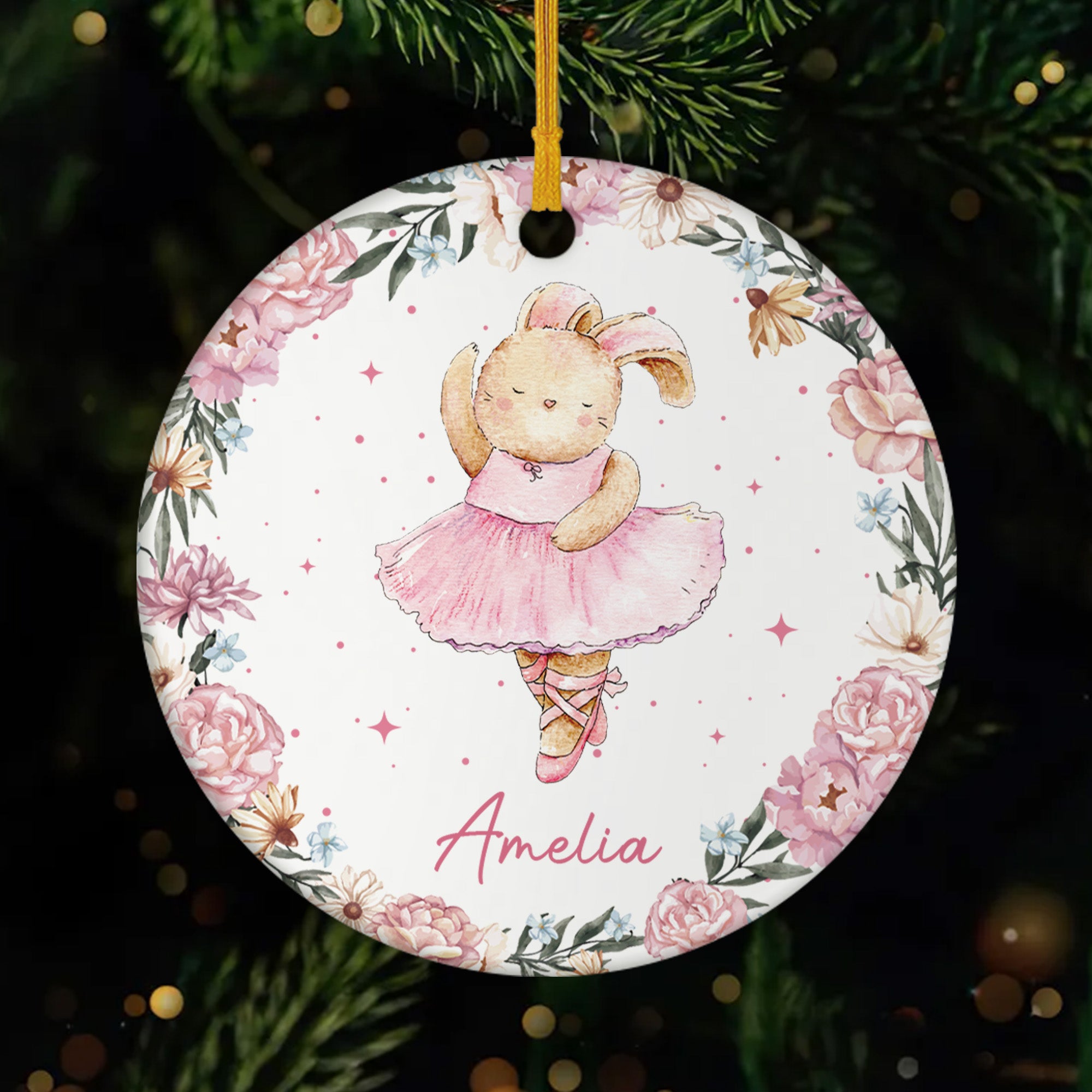 5797OUS1 personalized ceramic ballet ornament christmas gifts for kids 5797O8MTK