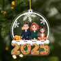 5822OUK1 custom gifts for family with pets acrylic family christmas ornaments 5822OTYAI