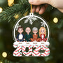 5822OUK2 custom gifts for family with pets acrylic family christmas ornaments 5822OTYAI
