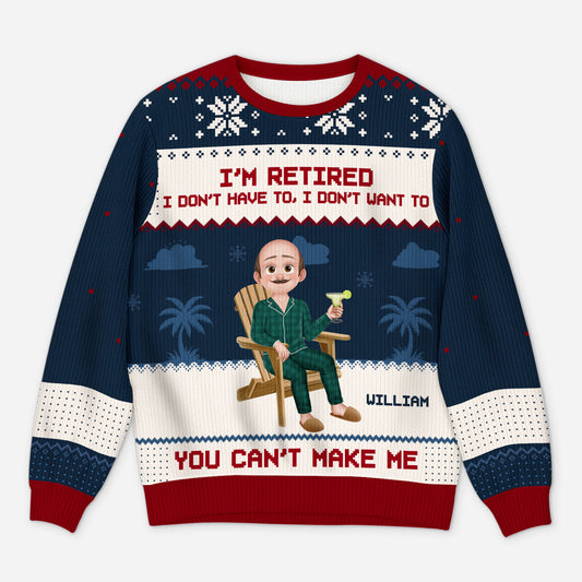 5829WUS1 funny ugly christmas sweater personalized retirement gifts_ 5829W6QCA