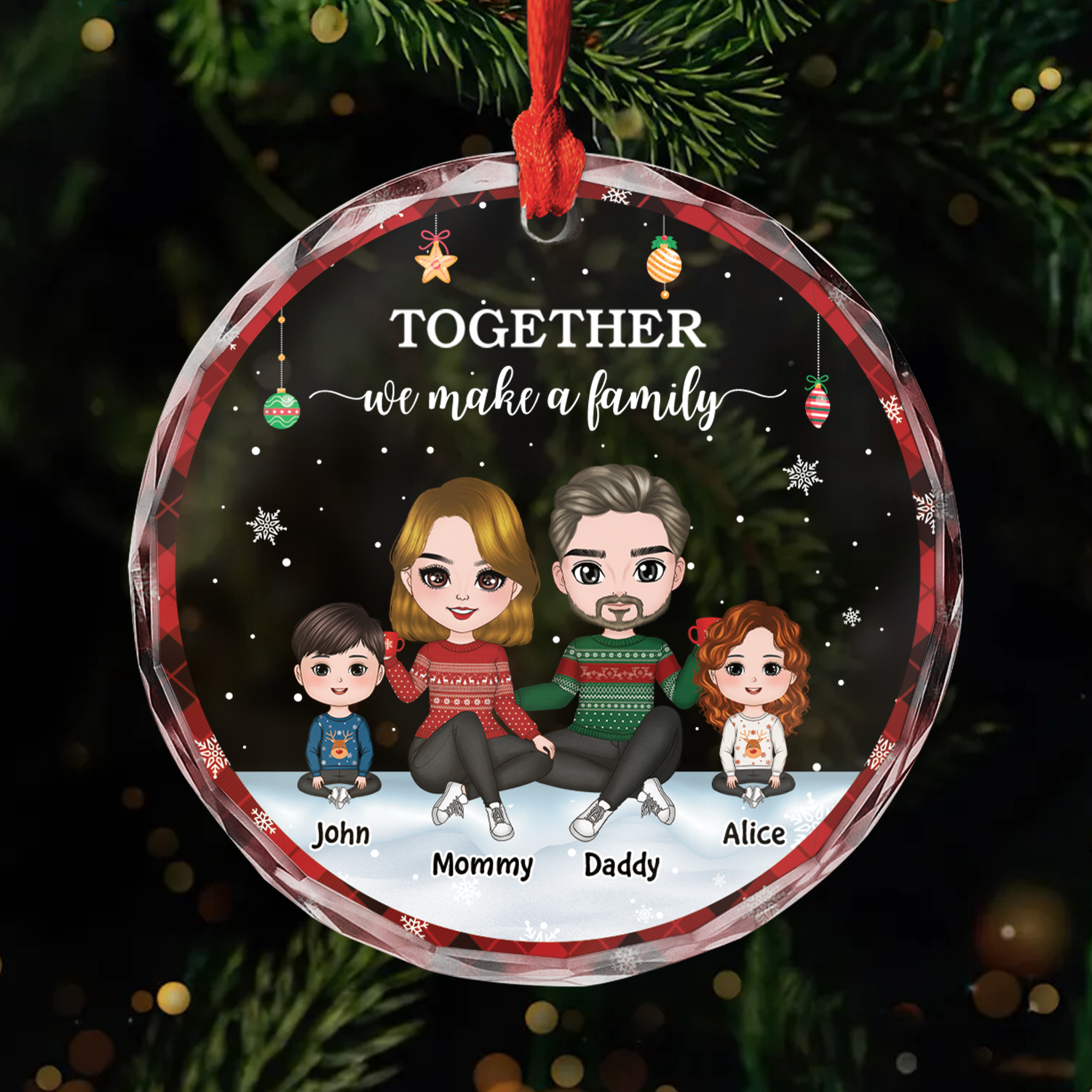 5842OUK1 personalized glass christmas ornaments together we make a family 5842OKZ8I_894b0557 fdba 422a 82dd 7018d142ac28