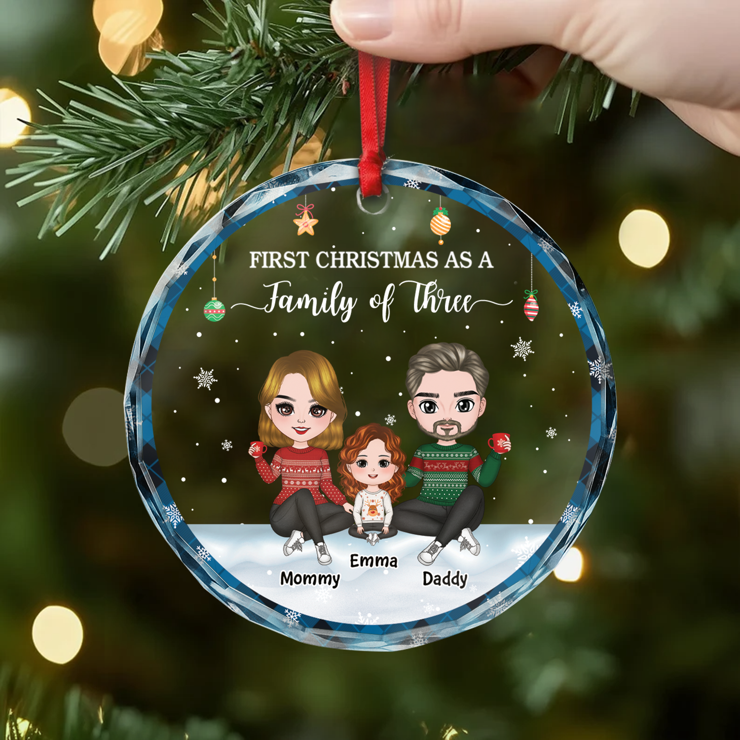 5842OUK2 personalized glass christmas ornaments together we make a family 5842OKZ8I_6ee29686 af6e 488d 9691 66211ac43597