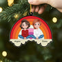 5852OUS2 personalized gifts for gay couples acrylic rainbow ornament_ 5852OKLCG_65138fc8 c287 4457 9871 1ecd1d85e264