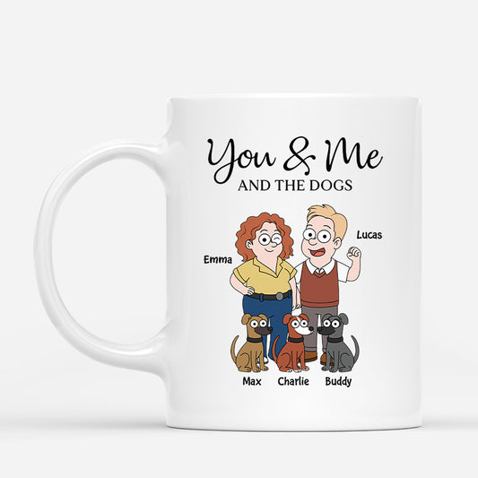 5854MUS1 personalized gifts for couples you me and the dogs mug 5854MKQ7C