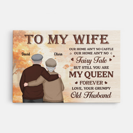 5861CUS1 personalized couple gifts to my wife canvas from husband 5861C3HZG