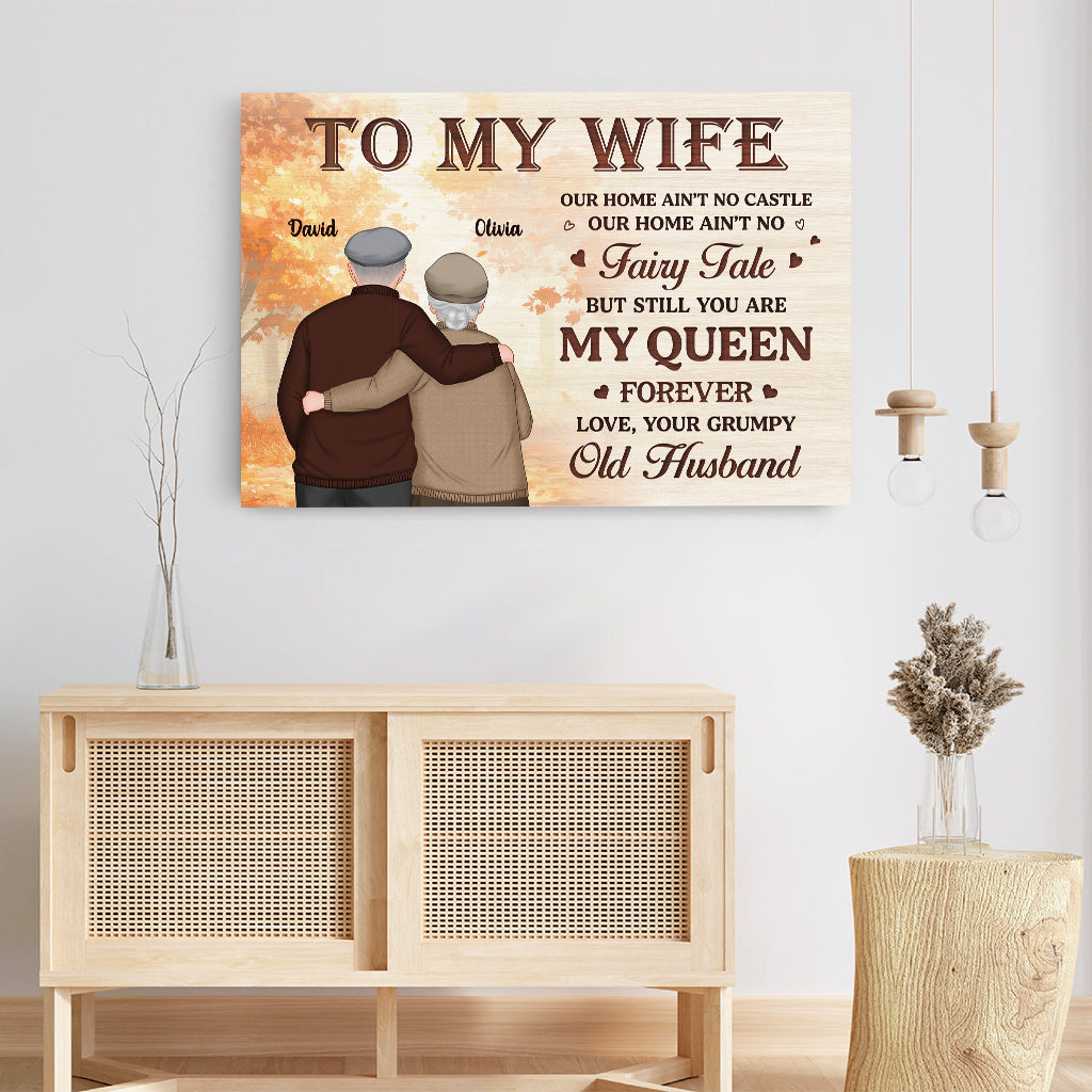 5861CUS3 personalized couple gifts to my wife canvas from husband 5861C3HZG