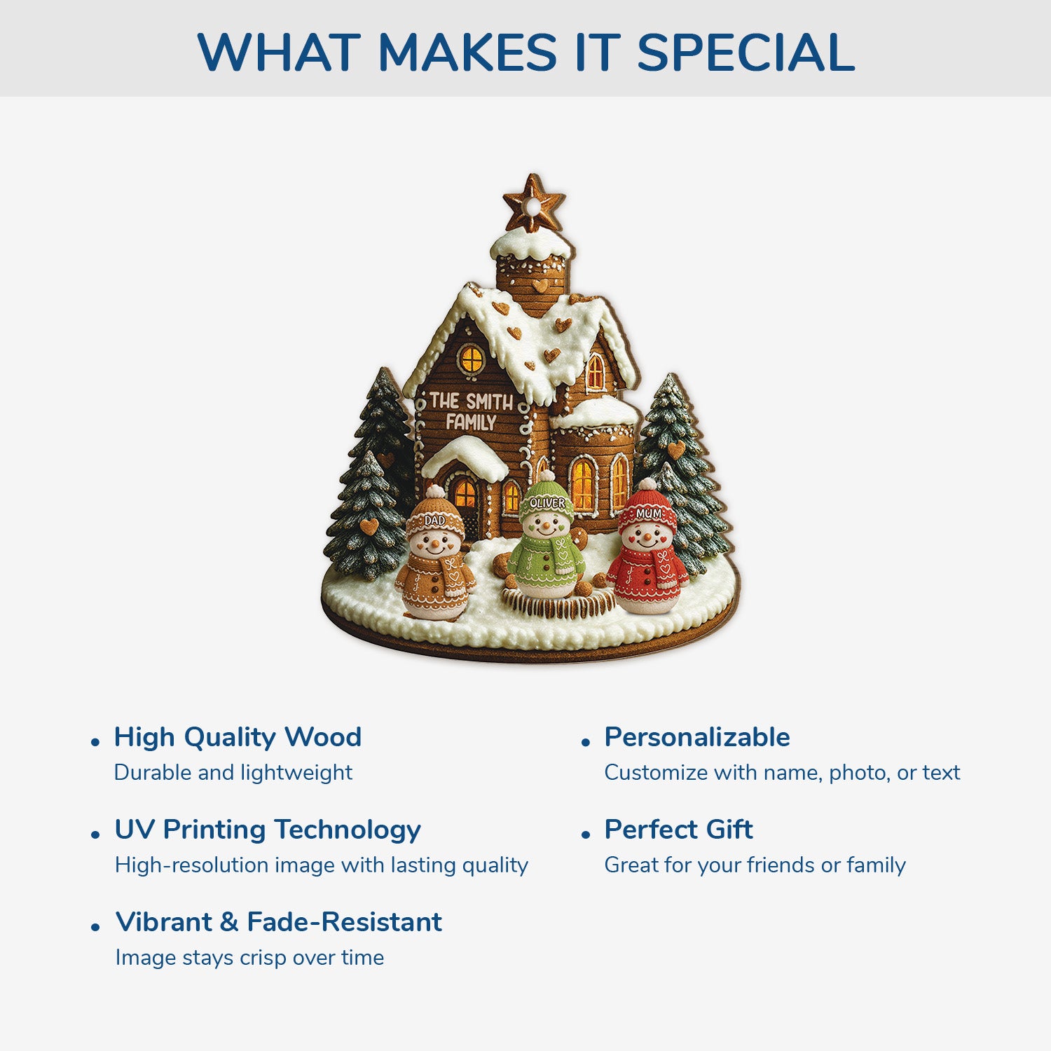 5865OUK4 3d printing effect custom 1 layered wood ornaments family christmas gifts 5865OKL5I