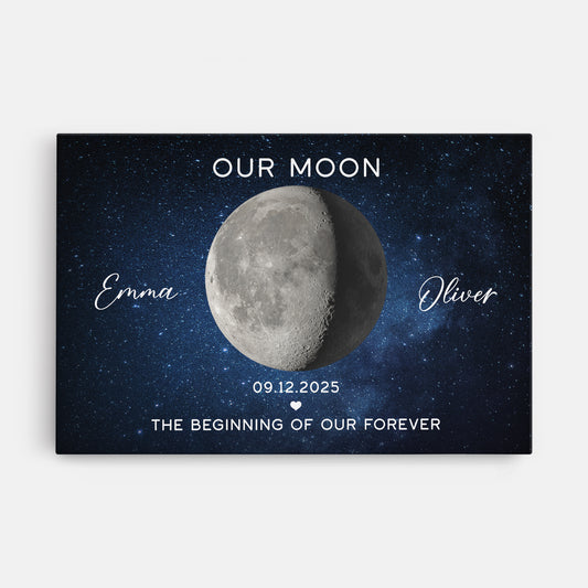 5885CUS1 personalized canvas for couples moon phase anniversary gift_ 5885C8MZG