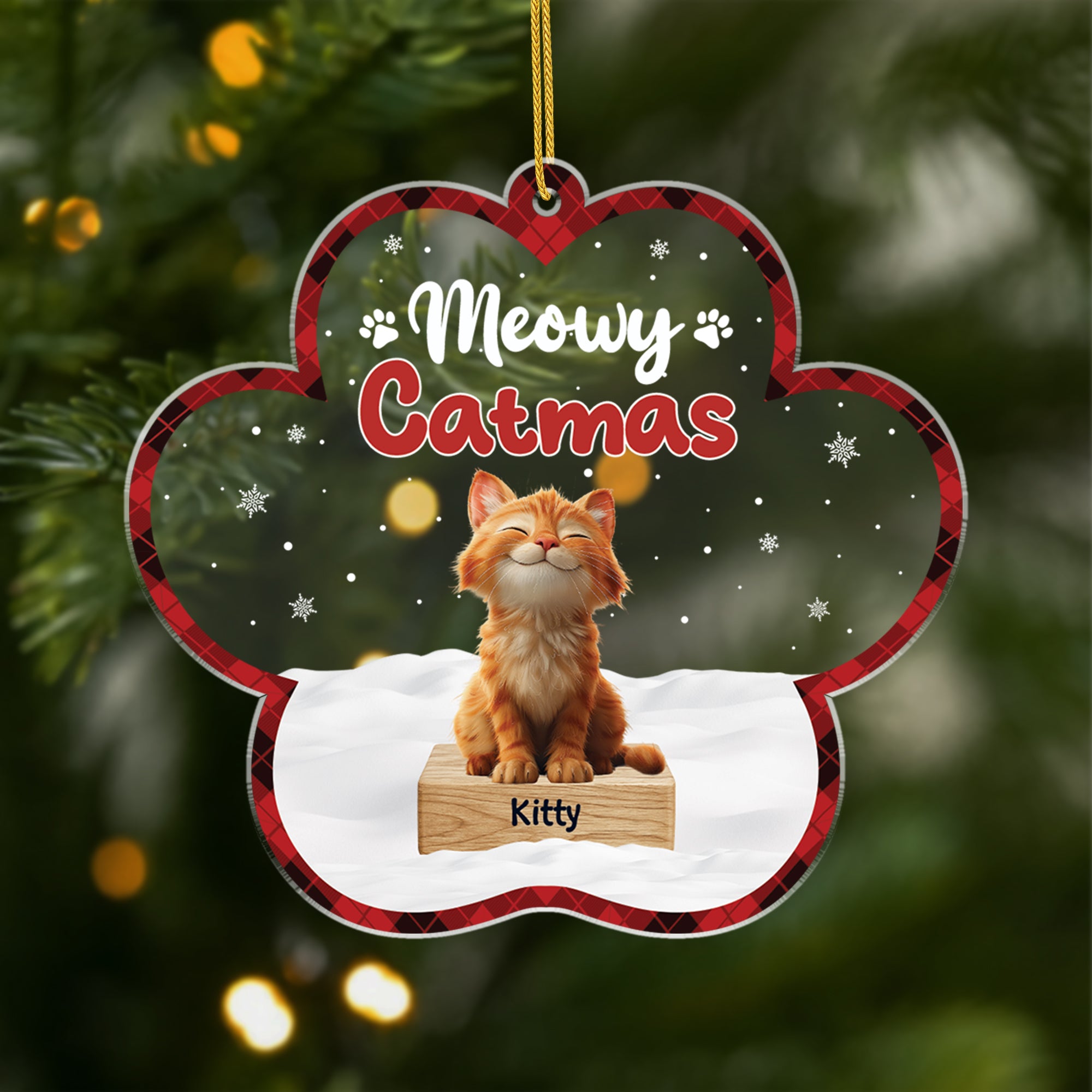 5897OUK1 custom cat christmas ornaments_ acrylic gifts for cat lovers 5897OKZZD