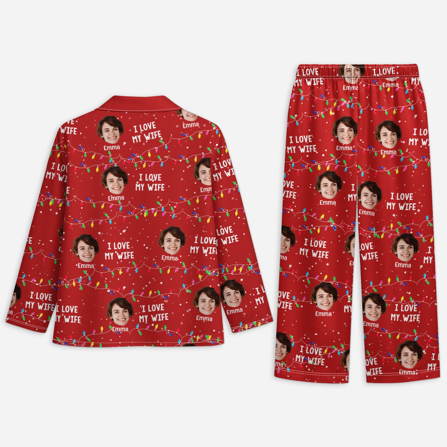 5905VUS2 custom face pajamas_ matching christmas gifts for couples 5905V8HAG