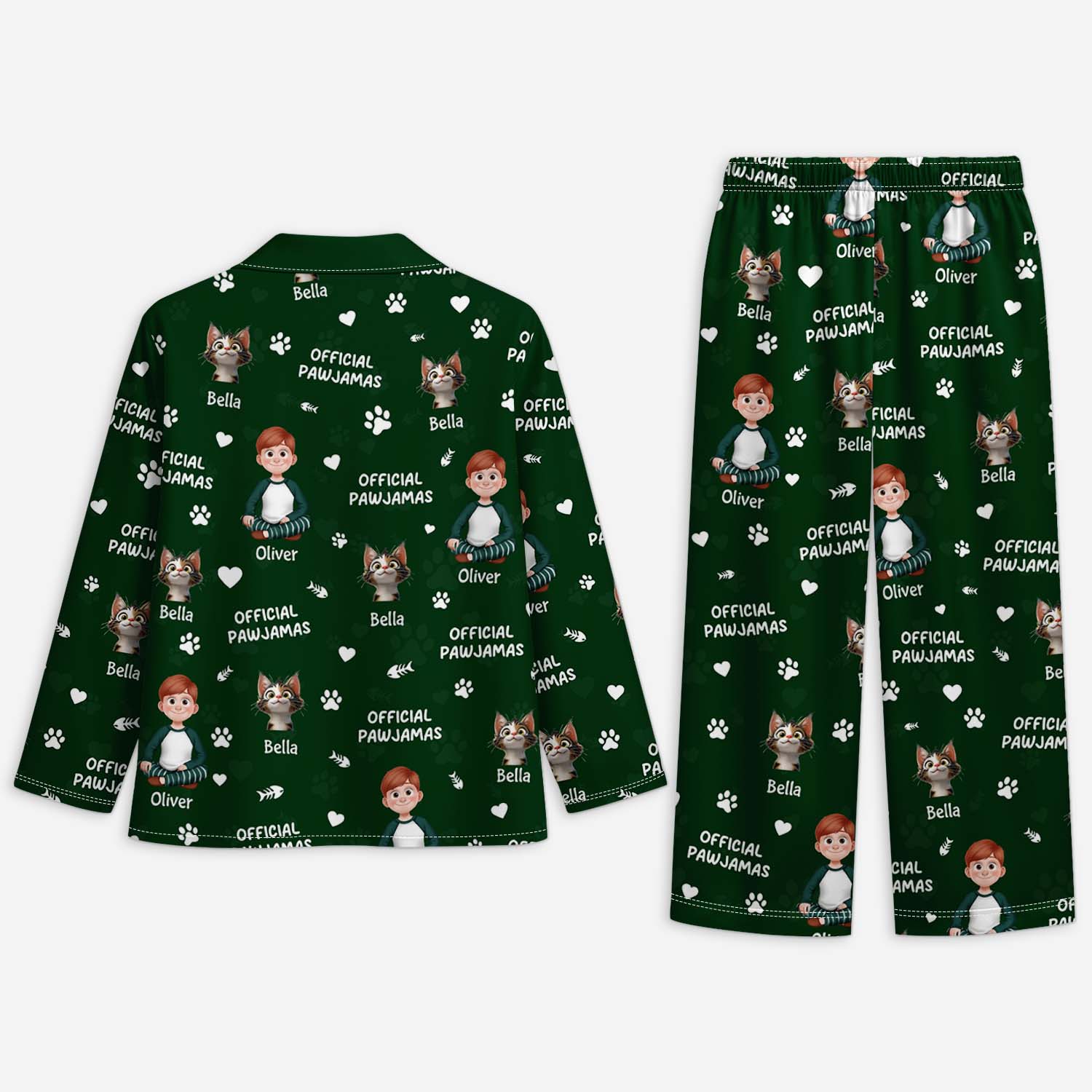5924VUK2 personalized cat pajamas cat lover gifts official pawjamas 5924V3YND