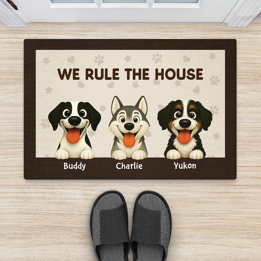 5944DUS2 personalized gifts for dog lovers better have dog treats doormat 5944DKQTC
