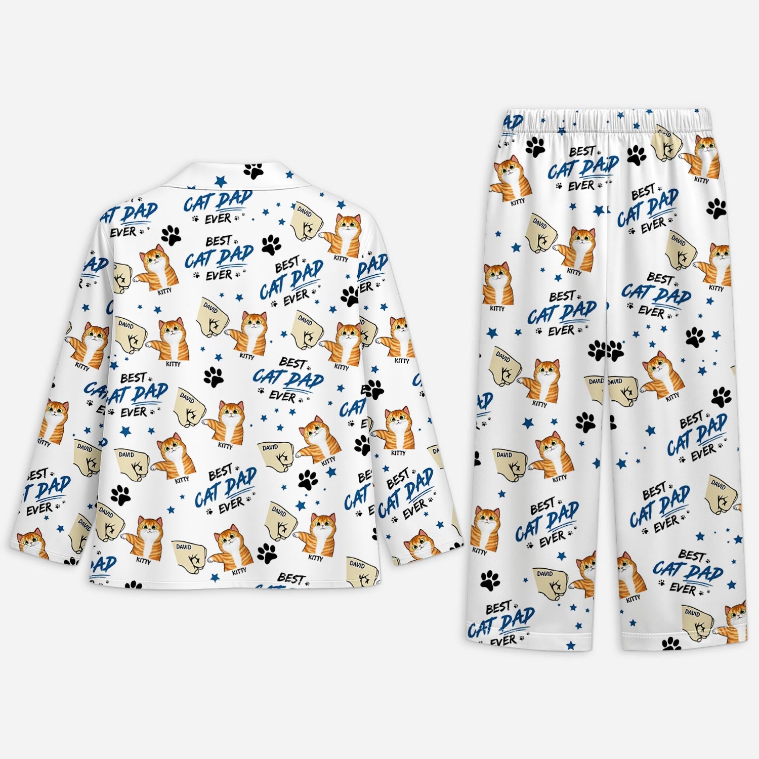 5966VUK2 best cat dad ever pajamas personalized gifts for cat owners 5966V8YAD
