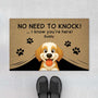 5969DUK1 no need to knock doormat personalized gifts for dog lovers 5969DKZ0C