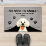 5969DUK2 no need to knock doormat personalized gifts for dog lovers 5969DKZ0C