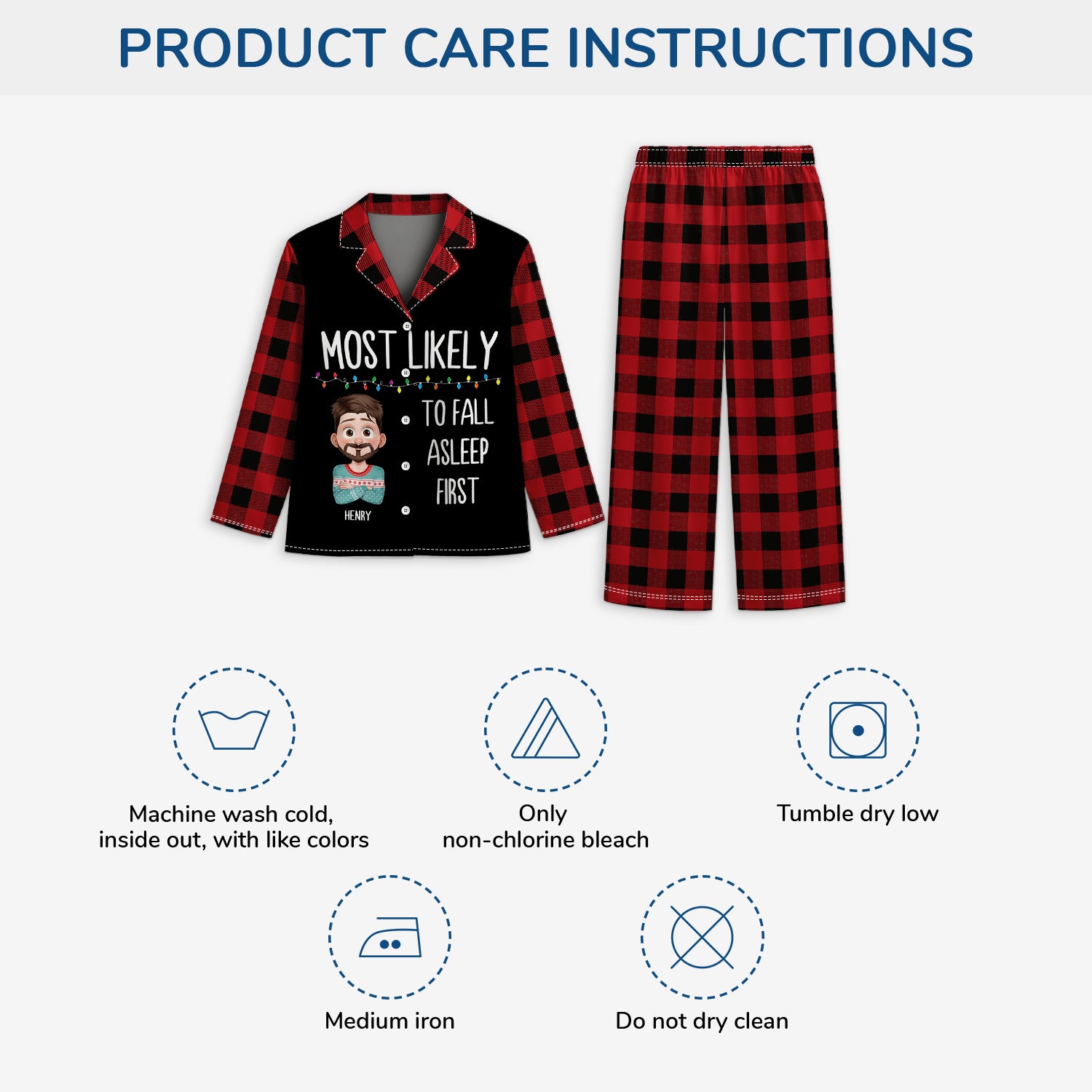 5993VUS4 custom pajamas for men women most likely to fall asleep first 5993V6TCB_74a4073f 4a7e 4efd a126 d3d2646f0c39