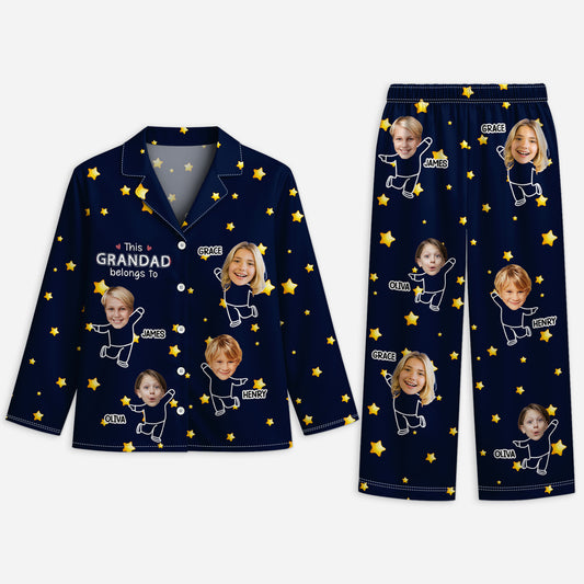 5996VUK1 pajamas with grandkids faces personalized gifts for grandparents 5996V6YNA