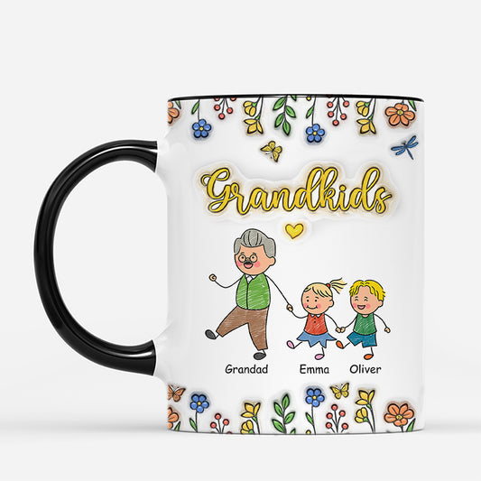 6020MUK2 3d printing effect personalized grandkids mug gift for grandparents 6020M8Z8B