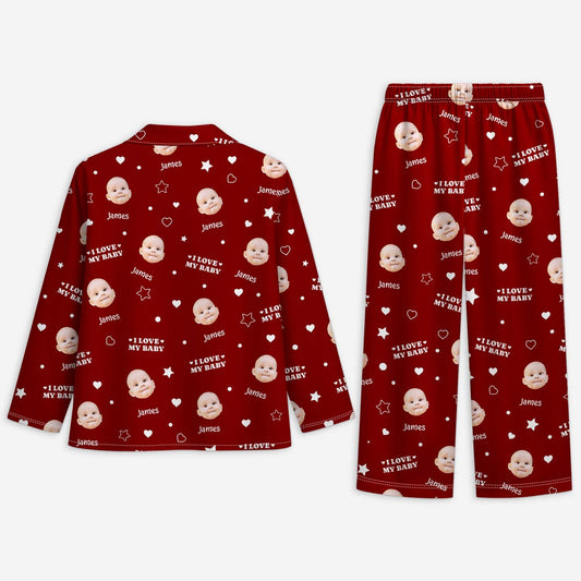 6022VUS2 personalized pajamas with faces on them gifts for mom dad 6022V3KNA