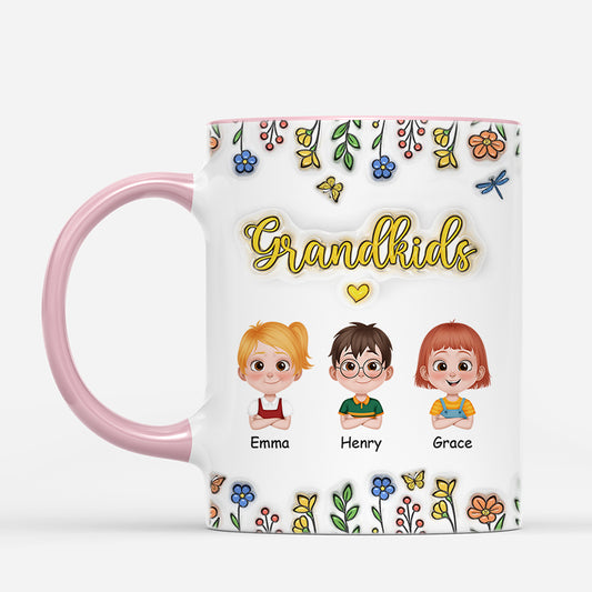6023MUS2 3d printing effect personalized grandkids mug grandparent gifts 6023M8L8B