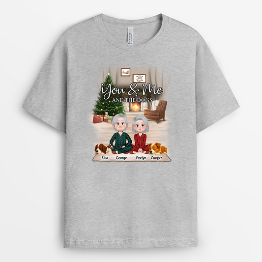 6031AUS2 you me and the dogs shirt personalized gifts for couples christmas 6031AKH5C