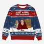 6044WUS1 personalized ugly christmas sweater book lover gifts for her him 6044W6QNA